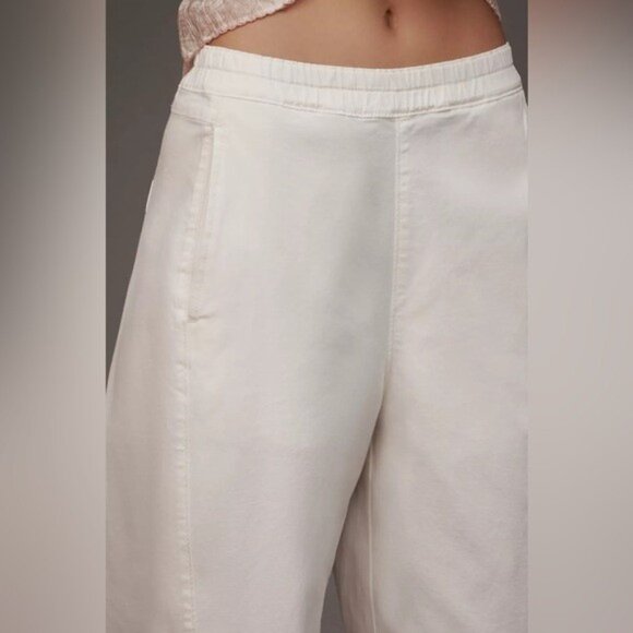 NWT Size M Tall- Pilcro The Izzie Relaxed Pull-On Barrel Pants Cotton (US$ 118) - Picture 3 of 15